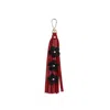 F3rog By Rana Women's Red / Black Light Red & Black Triple Flower Keychain In Brown