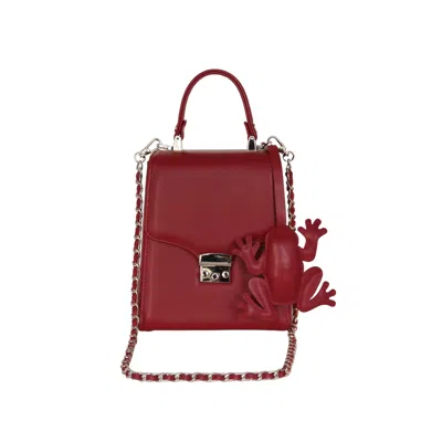 F3rog By Rana Women's Red Burgundy Box Bag