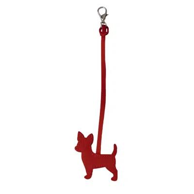 F3rog By Rana Women's Red Chihuahua Dog Keychain