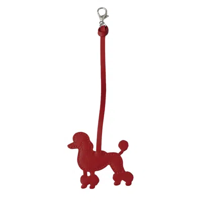 F3rog By Rana Women's Red Poodle Dog Keychain
