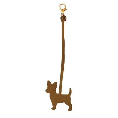 F3rog By Rana Women's Tobacco Brown Chihuahua Dog Keychain