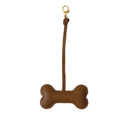 F3rog By Rana Women's Tobacco Brown Dog Bone Keychain