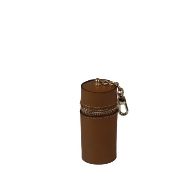 F3rog By Rana Women's Tobacco Brown Lipstick Case Keychain