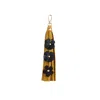 F3rog By Rana Women's Yellow / Black Yellow & Black Triple Flower Keychain In Multi