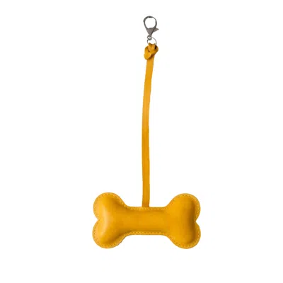 F3rog By Rana Women's Yellow Dog Bone Keychain