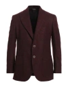 F839 Born In Napoli Man Blazer Burgundy Size 42 Virgin Wool, Polyamide In Burgundy