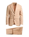 F839 Born In Napoli Man Suit Blush Size 42 Virgin Wool In Brown