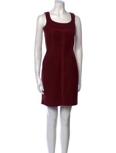 Pre-owned Fabbri Wool Mini Dress In Red