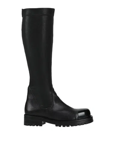 Fabbrica Dei Colli Woman Boot Black Size 8 Leather
