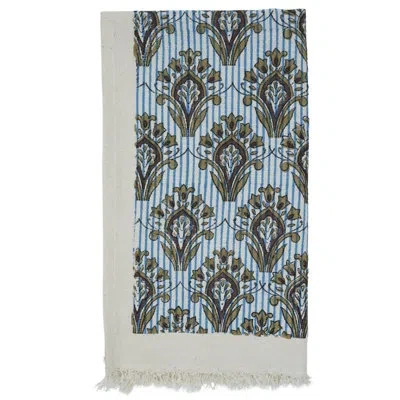 Fabdivine 100% Cotton Waffle Hand Towels Floral Hand Block Print 17x32 Soft, Absorbent, And Handcrafted To Per In Brown