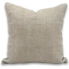 Fabdivine 100% Linen Lumbar Rectangular Pillow Cover In Brown