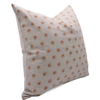 Fabdivine 100% Linen Throw Square Indoor/outdoor Pillow Cover