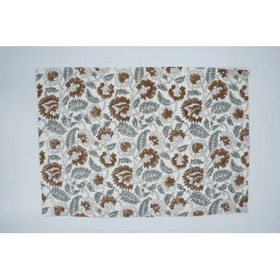 Fabdivine 13x19 Inch Designer Placemats – Beautiful Table Mats For Home & Hospitality Use, Mandakni, Brown In Brown;gray