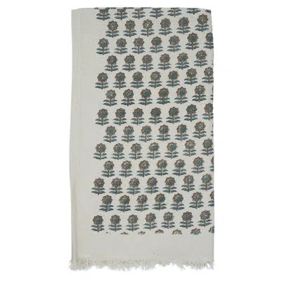 Fabdivine 17x32 Handcrafted Cotton Hand Block Print Waffle Floral Hand Towels - Premium Quality For Your Bathr In Brown