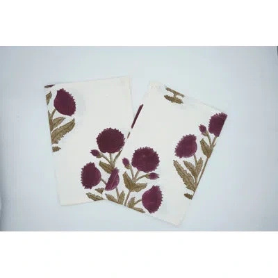Fabdivine 18x18 Inch Luxury Dinner Napkins – Elevate Your Dining Experience, Badshah, Wine