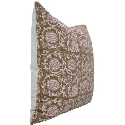 Fabdivine Artistic Cushion Cover Decorative For Farmhouse, Living Room-6 Kamal In Pink