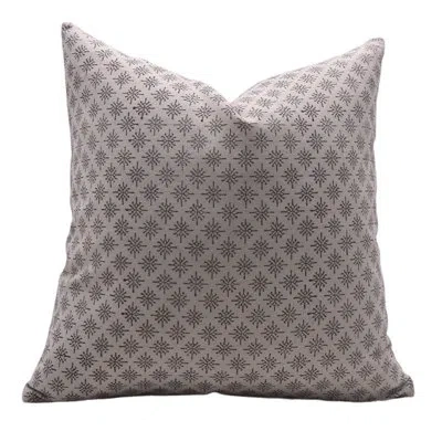 Fabdivine Block Print Duck Canvas  Throw Pillow Covers, Handmade  (chingari, Brown) In Brown;beige