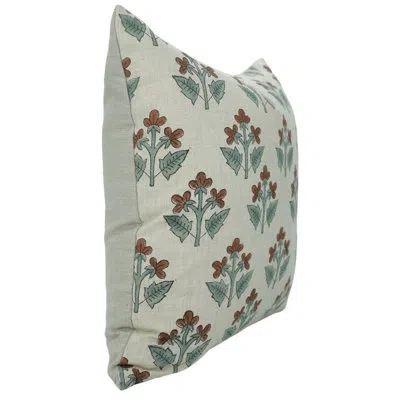 Fabdivine Block Print Pillow Cover For Sofa And Couch, Brown, Chahat