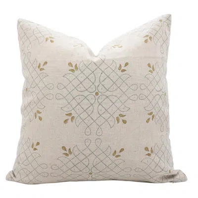 Fabdivine Block Print Throw Pillows, Handmade Pillow Covers, Bedroom, Sofa & Living Room Decor In Gray,yallow Geometric,block Print