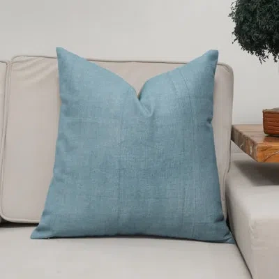 Fabdivine Blue Solid Thick Linen Elegant Cushion Cover – Decorative Throw Pillow Cover For Sofa, Bed & Stylish