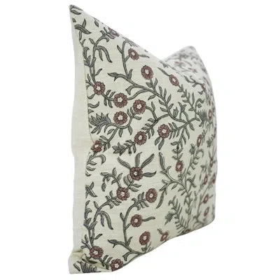 Fabdivine Bohemian Block Print Pillow Cover – Handcrafted Sofa Style, Shehjan, Wine