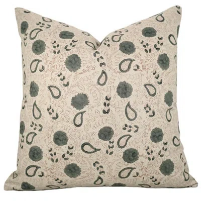 Fabdivine Boho Accent Pillow Cushioncase, Cotton Satin, Lumbar, (gopi, Blue)