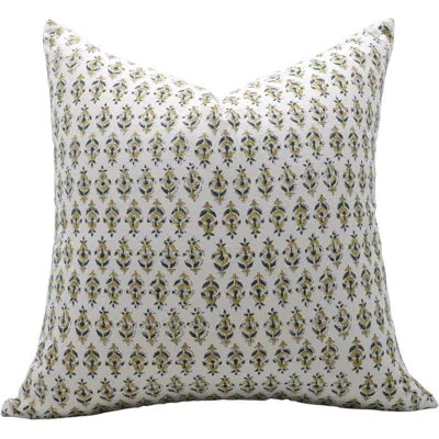Fabdivine Cushion Cover Â Bohemian Style Block Print Decorative Pillow, Gold Fish In Yellow