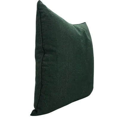 Fabdivine Decorative Solid Throw Pillow Cover – Cozy & Chic, Dark Green