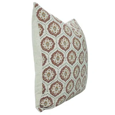 Fabdivine Decorative Throw Pillow Cover Brown, Soft, Durable Accent Cushion Cover, "charkha"