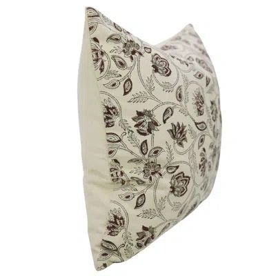 Fabdivine Decorative Throw Pillow Cover ,durable Accent Cushion For Sofa, Saraswati In Mharoon
