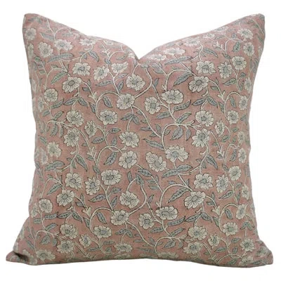 Fabdivine Elegant Block Print Handmade Pillow Cover Throw Cushion - Haridwar