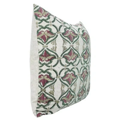 Fabdivine Farmhouse Cushion Case Decor For Home, Accent Pillow For Living Room, Pink Hridyavan