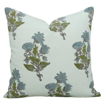 Fabdivine Floral Cotton Indoor/outdoor Pillow Cover