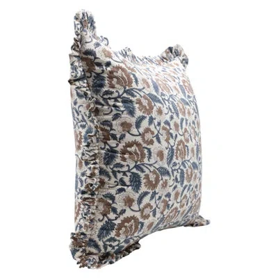Fabdivine Floral Cotton Indoor/outdoor Pillow Cover