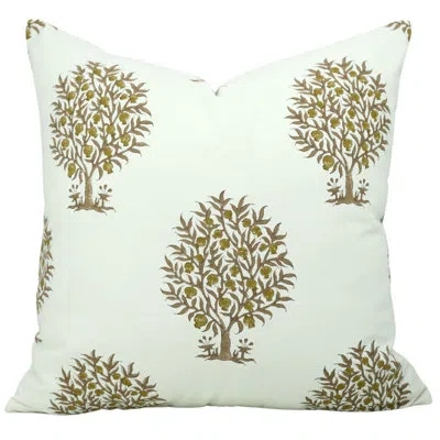 Fabdivine Floral Cotton Indoor/outdoor Pillow Cover