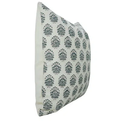 Fabdivine Floral Cotton Indoor/outdoor Pillow Cover