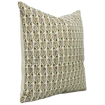 Fabdivine Floral Cotton Indoor/outdoor Pillow Cover In Purple