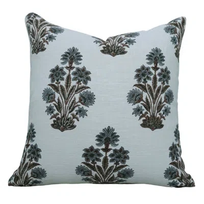 Fabdivine Floral Linen Indoor/outdoor Pillow Cover