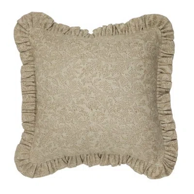 Fabdivine Floral Linen Indoor/outdoor Pillow Cover
