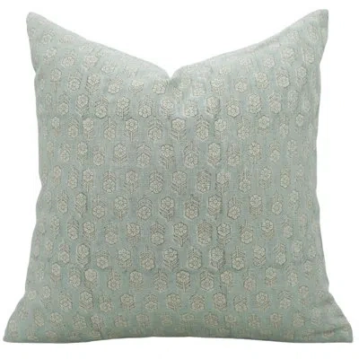 Fabdivine Floral Linen Indoor/outdoor Pillow Cover