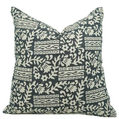Fabdivine Floral Linen Indoor/outdoor Pillow Cover