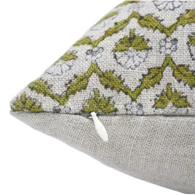 Fabdivine Floral Linen Indoor/outdoor Pillow Cover