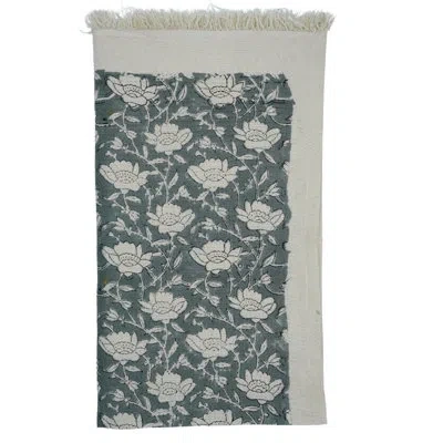 Fabdivine Hand Block Print Cotton Waffle Hand Towels - Perfect Blend Of Style & Functionality For Your Bathroo In Gray