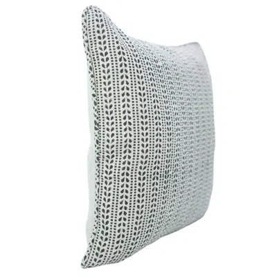 Fabdivine Handcrafted Piping Edge Cushion Cover Premium Linen Pillow For Home Décor-ratan Bel In Black
