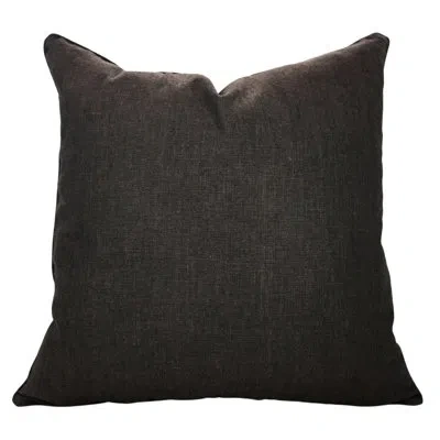 Fabdivine Handmade Solid Cushion Cover – Modern Home Décor, Dark Brown