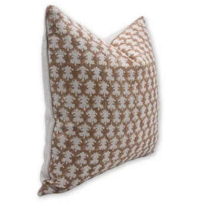 Fabdivine Klasina Linen Indoor/ Linen Indoor Pillow Cover In Brown