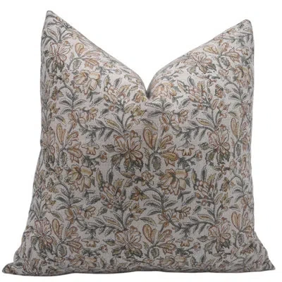 Fabdivine Linen Indoor/ Linen Indoor Pillow Cover In Green