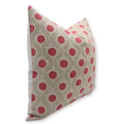 Fabdivine Linen Indoor/ Linen Indoor Pillow Cover In Red