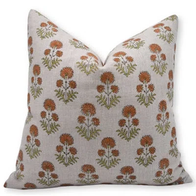 Fabdivine Linen Indoor/ Linen Indoor Pillow Cover In Yellow