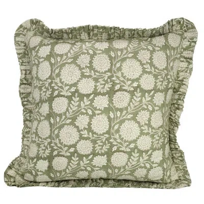 Fabdivine Luxury Home Décor Frill Cushion Cover – Premium Pillowcase, Rajat